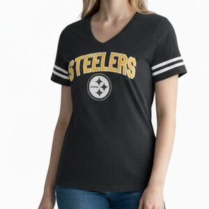 Steelers V- Neck T-Shirt